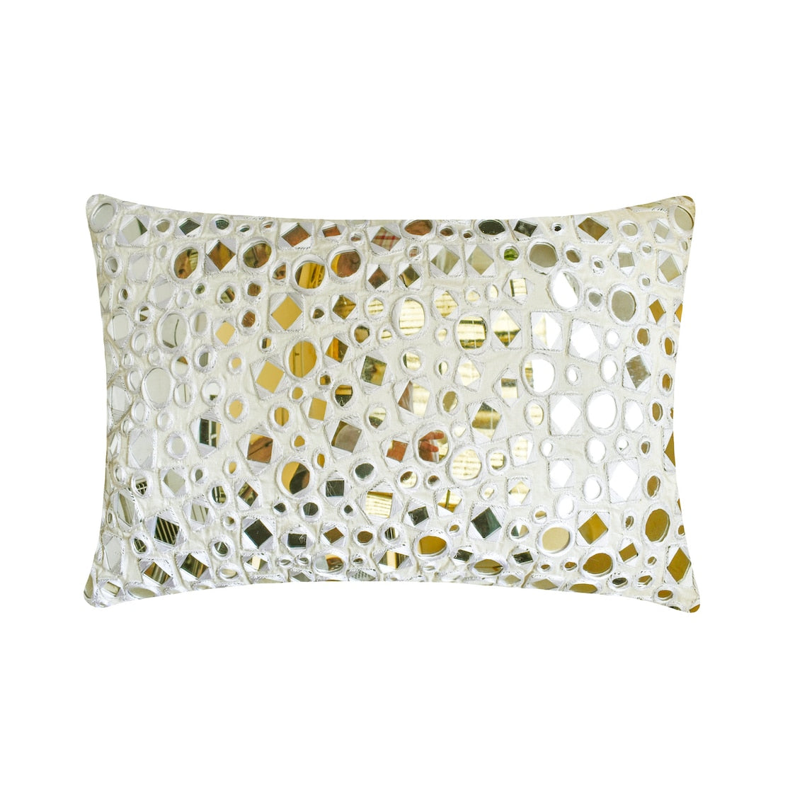 Anayna White Lumbar Pillow Cover