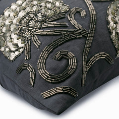 Secretly Dreaming - Grey Linen Lumbar Pillow Cover