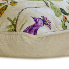 Mayush - Purple Cotton Throw Pillow Cover