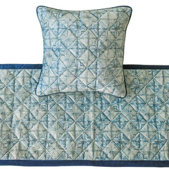 Indigo Centric Decorative Bed Runner and Pillow Cover