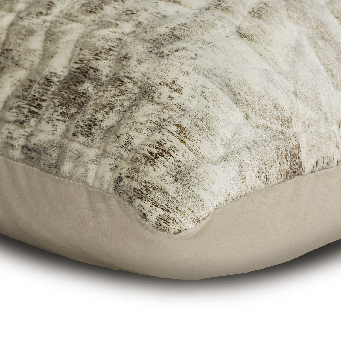Concrete Chevron - Grey Velvet Decorative Throw Pillow Cover