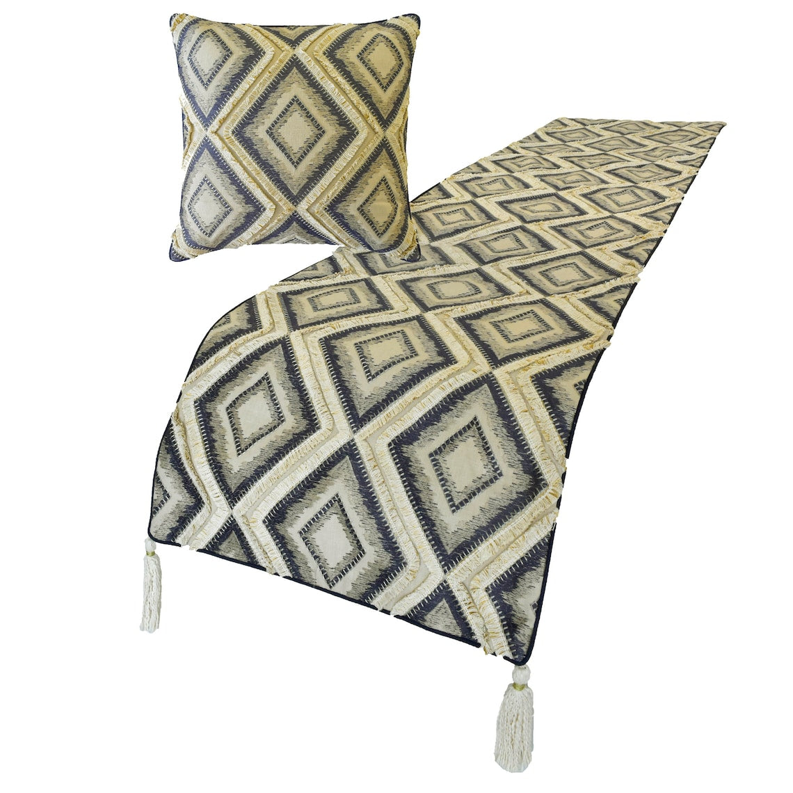 Akida Decorative Bed Runner and Pillow Cover