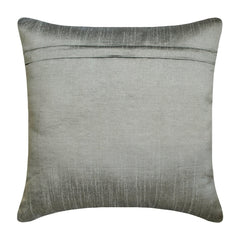 Starlight Silver - Silver Silk Throw Pillow Cover