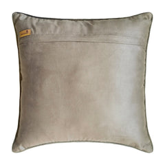 Web World - Grey Cotton Throw Pillow Cover