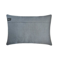 Corduroy Split Blue - Blue Corduroy & Velvet Lumbar Pillow Cover