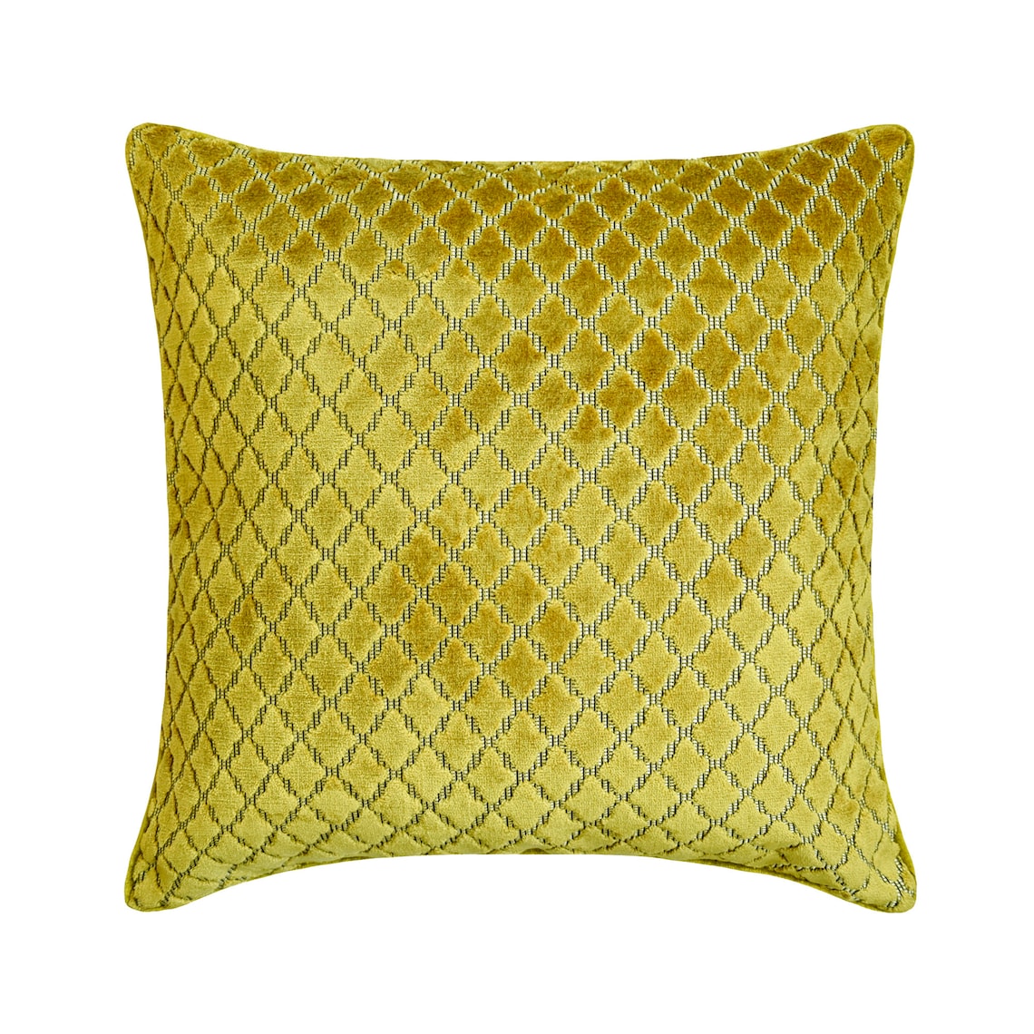 Geolattice Chartreuse Throw Pillow Cover