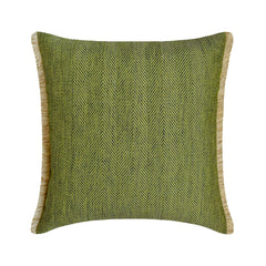 Evergreen Jute Throw Pillow Cover