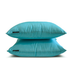 Sea Green Luxury Pack of 2 - Sea Green Art Silk Throw Pillow Cover