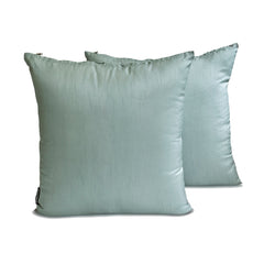 Dusky Blue Luxury Throw Pillow Cover
