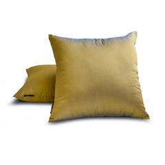 Turquoise Gold Luxury Pack of 2 - Turquoise & Gold Art Silk Throw Pillow Cover