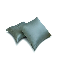 Smoky Green Luxury Pack of 2 - Smoky Green Art Silk Throw Pillow Cover