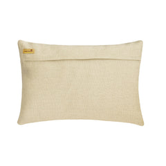 Ivory Ripple - Ivory Linen Lumbar Pillow Cover