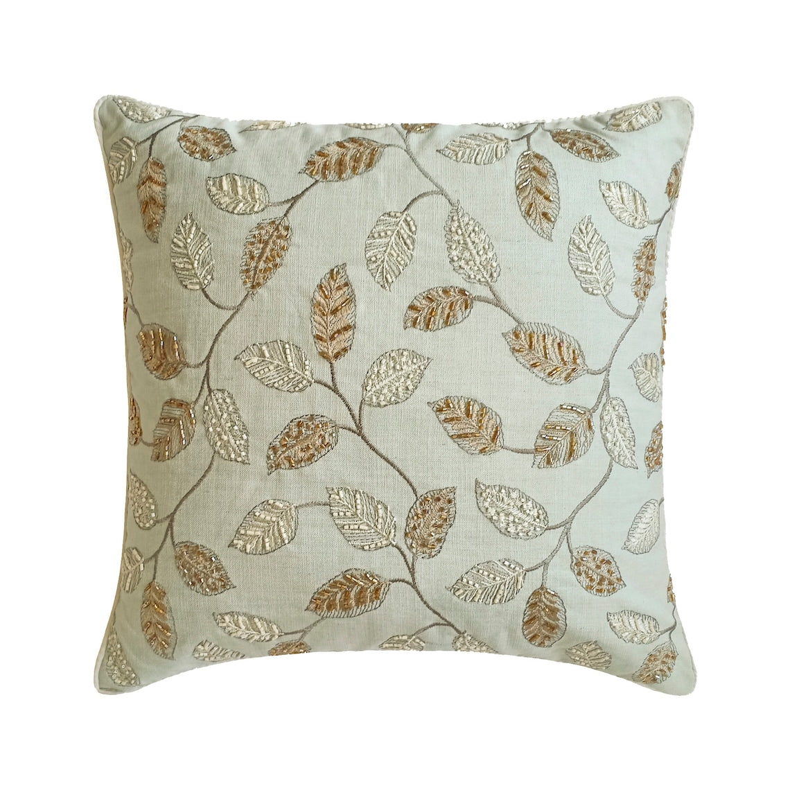 Leaf Whispers Throw Pillow Cover