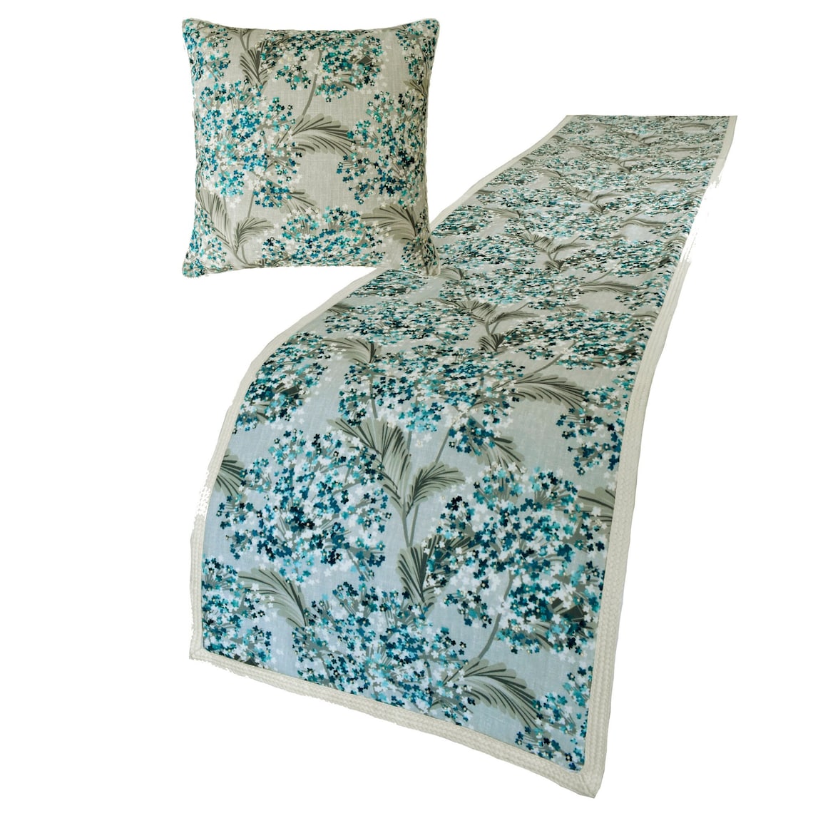 Blue Star Fauna Decorative Bed Runner and Pillow Cover