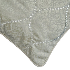 Evelyn Grace - Silver Grey Jacquard Throw Pillow Cover