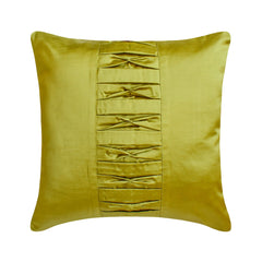 Chartreuse Pleats Throw Pillow Cover