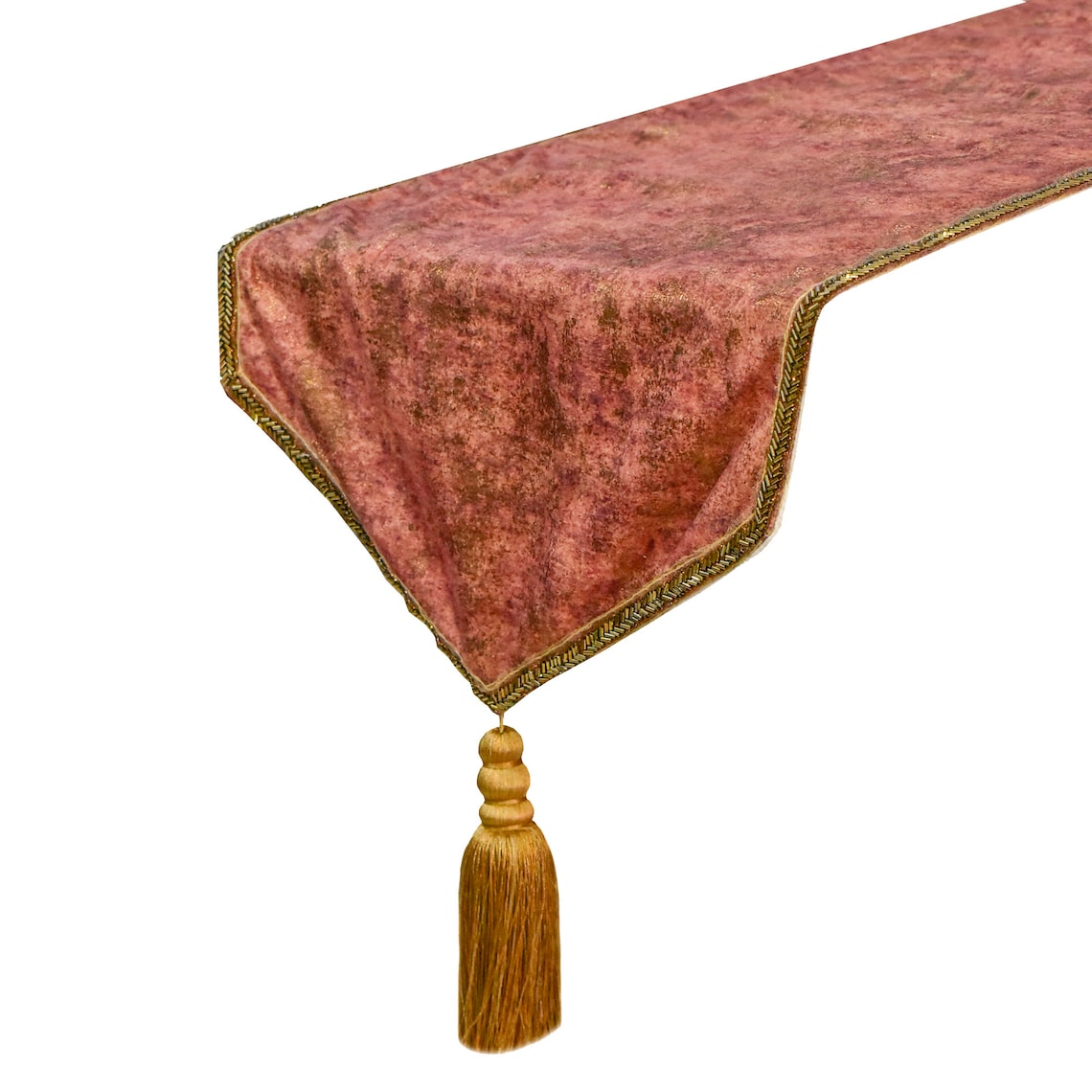 Rust Fancy Table Runner Rust Suede Decorative Table Runner, Shimmer Fest – The HomeCentric
