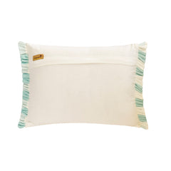 Dino Play - White Cotton Lumbar Pillow Cover
