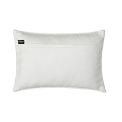 Chevron Meltdown - Red & Blue Suede Lumbar Pillow Cover