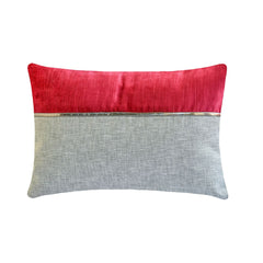 Berry Bliss Red Lumbar Pillow Cover
