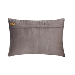 Silver Glint - Silver & Gray Jacquard Lumbar Pillow Cover