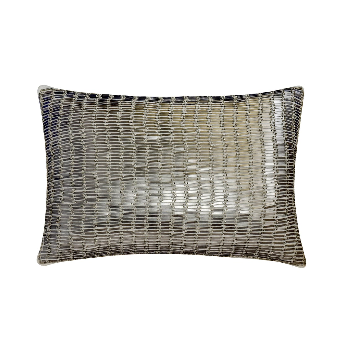 Silver Luminance Lumbar Pillow Cover