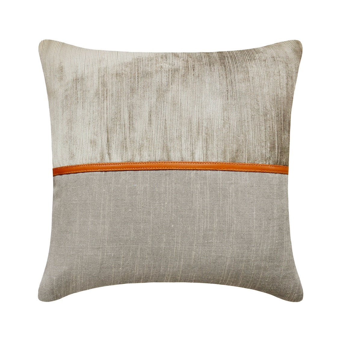 Cozy Cord Taupe Throw Pillow Cover