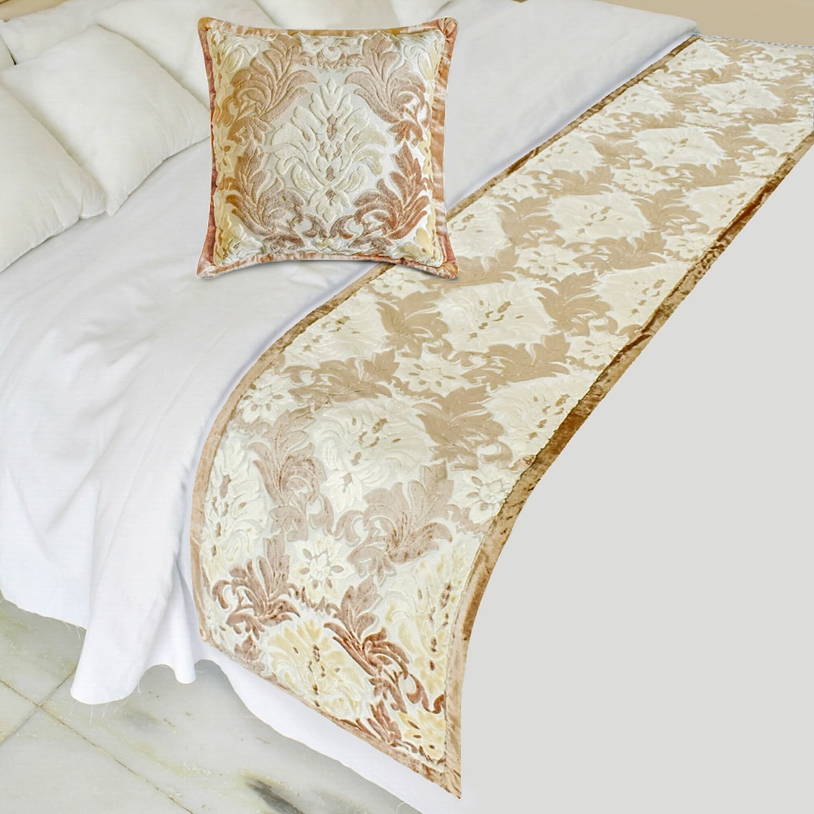 Emmeline Decorative Bed Runner and Pillow Cover