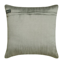 Mosaic Mood Grey - Gray Jacquard Throw Pillow Cover
