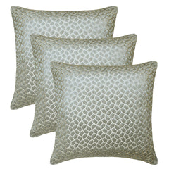 Mosaic Mood Grey - Gray Jacquard Throw Pillow Cover