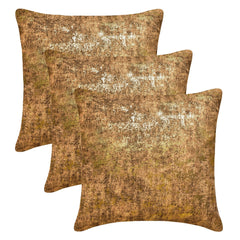 Gold Gilded Glamour - Gold Suede Throw Pillow Cover