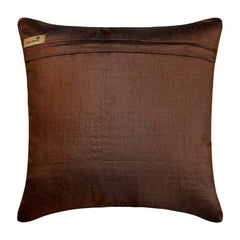 Brown Crystals - Brown Art Silk Throw Pillow Cover