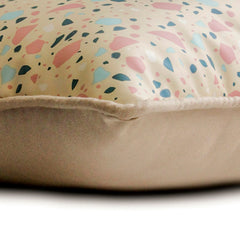 Terrazo Fun Beige Lumbar Pillow Cover