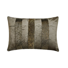 Sparkling Stripe Charcoal Lumbar Pillow Cover