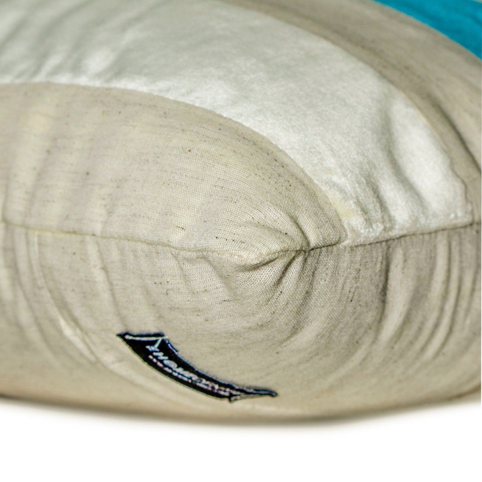 Velvet Band Turquoise Throw Pillow Cover