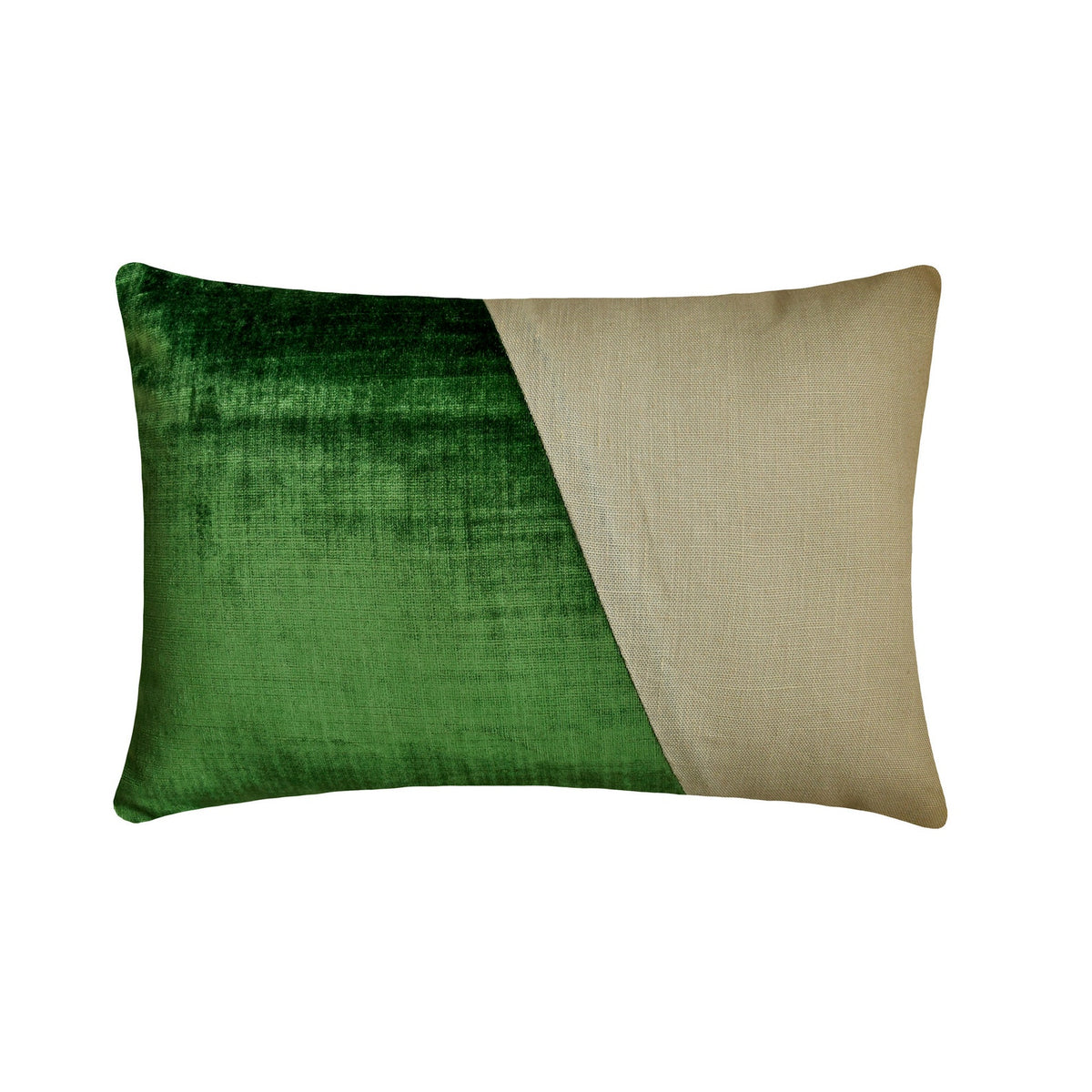 Velutinous Taupe - Beige Velvet Lumbar Pillow Cover