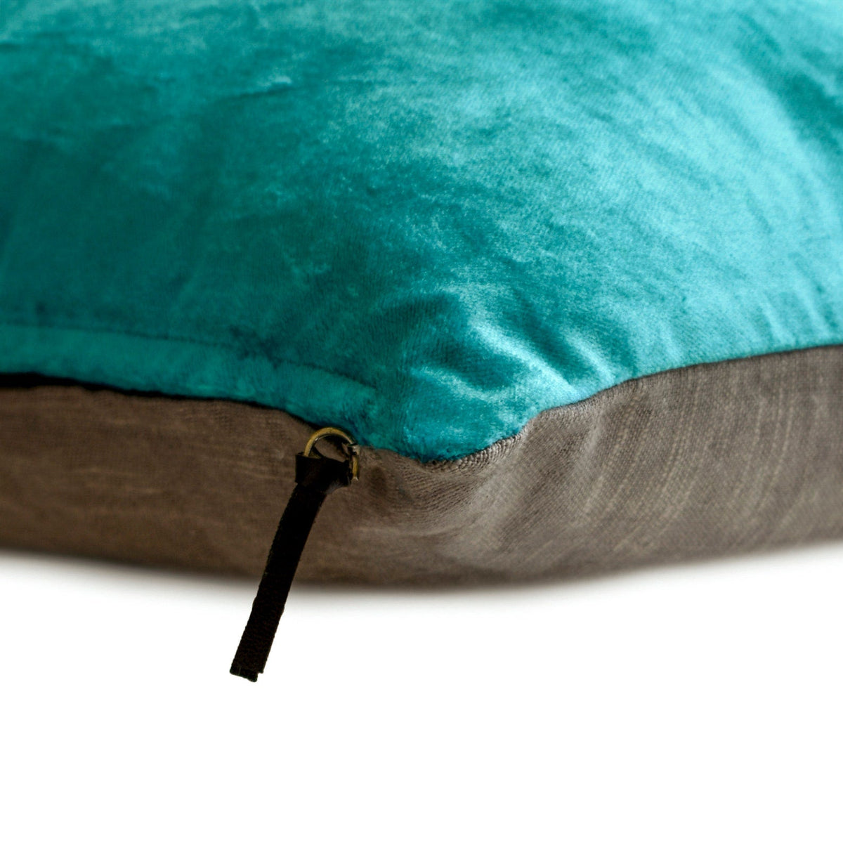 Velvet Turquoise Jules Decorative Euro Sham