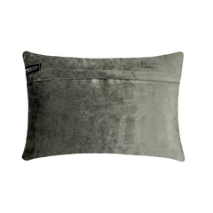 Celebration - Grey velvet Lumbar Pillow Cover