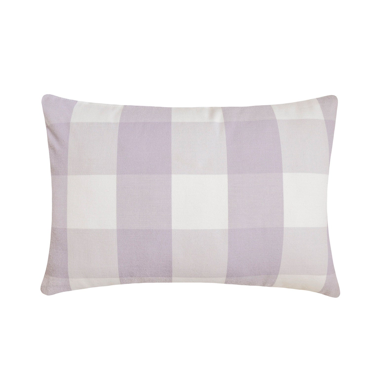 Lavender Plaid Play Lumbar Pillow Cover