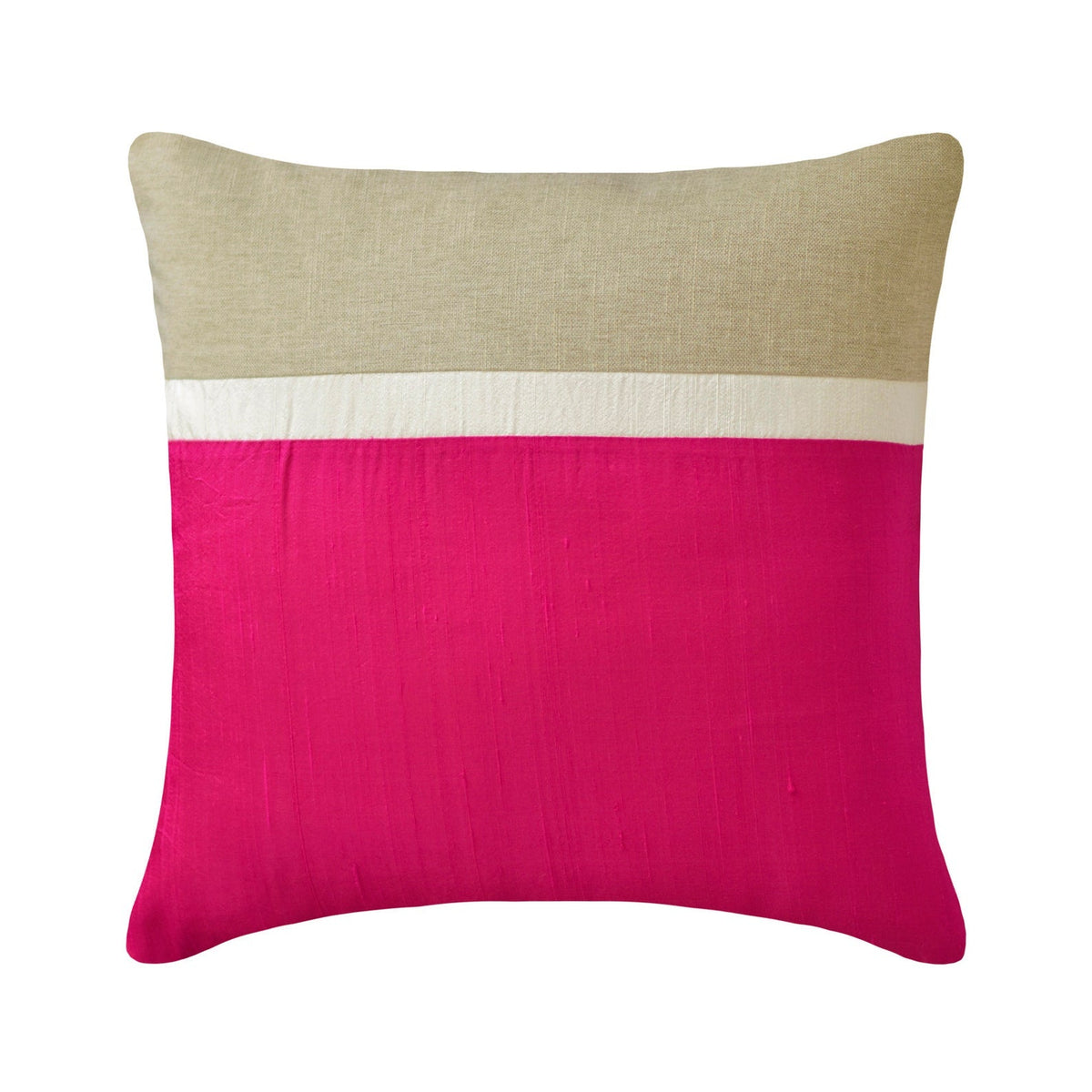 Fuchsia Silkastic  Throw Pillow Cover