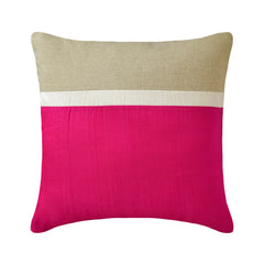 Cranberry Silkastic - Cranberry Silk & Linen Throw Pillow Cover
