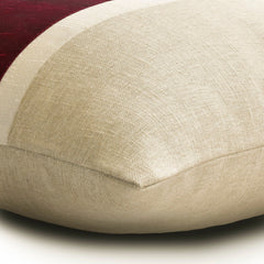 Cranberry Silkastic - Cranberry Silk & Linen Throw Pillow Cover