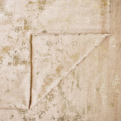 Cream Gold Foil Printed Fabric By The Yard