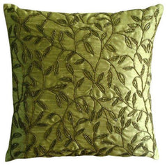 Citrus - Orange Art Silk Throw Pillow Cover