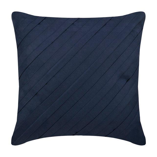 Contemporary Navy - Navy Blue Faux Suede Decorative Euro Sham