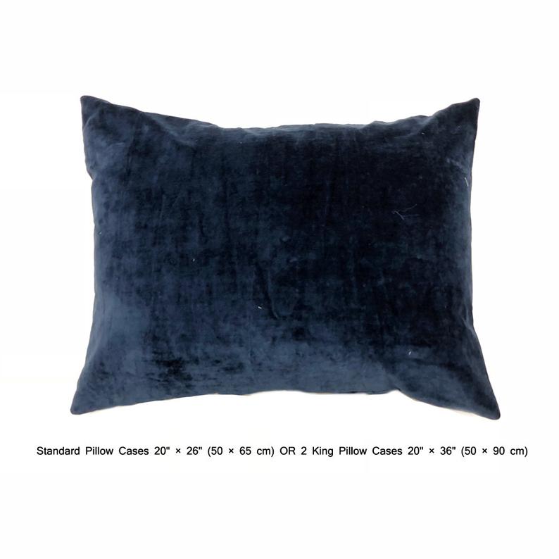 Blue Geometric Embrodiery- Light Blue, Dark Blue Velvet Duvet Cover Set