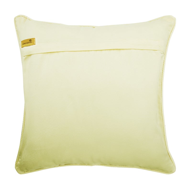 Gold Safari Leather & Suede Throw Pillow Cover