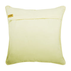 Gold Safari Leather & Suede Throw Pillow Cover