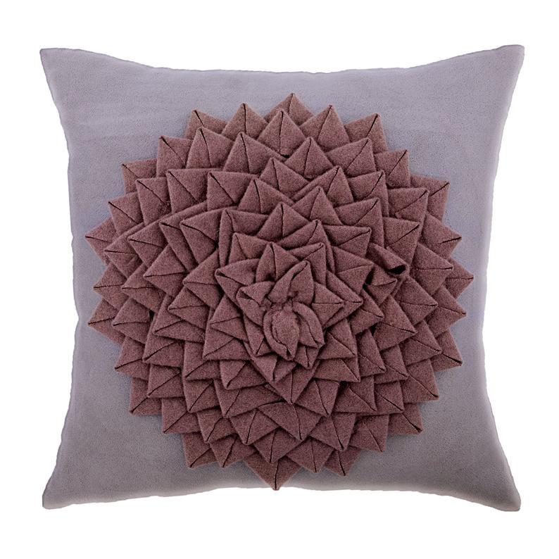 Flowerbed - Lavender Suede Decorative Euro Sham