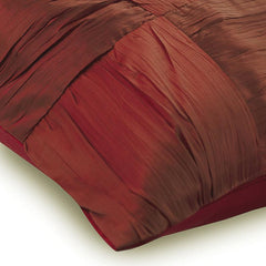 Dreamy Rust - Orange Silk Throw Pillow Cover